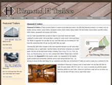 Tablet Screenshot of diamondhtrailers.com